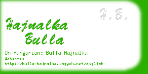 hajnalka bulla business card